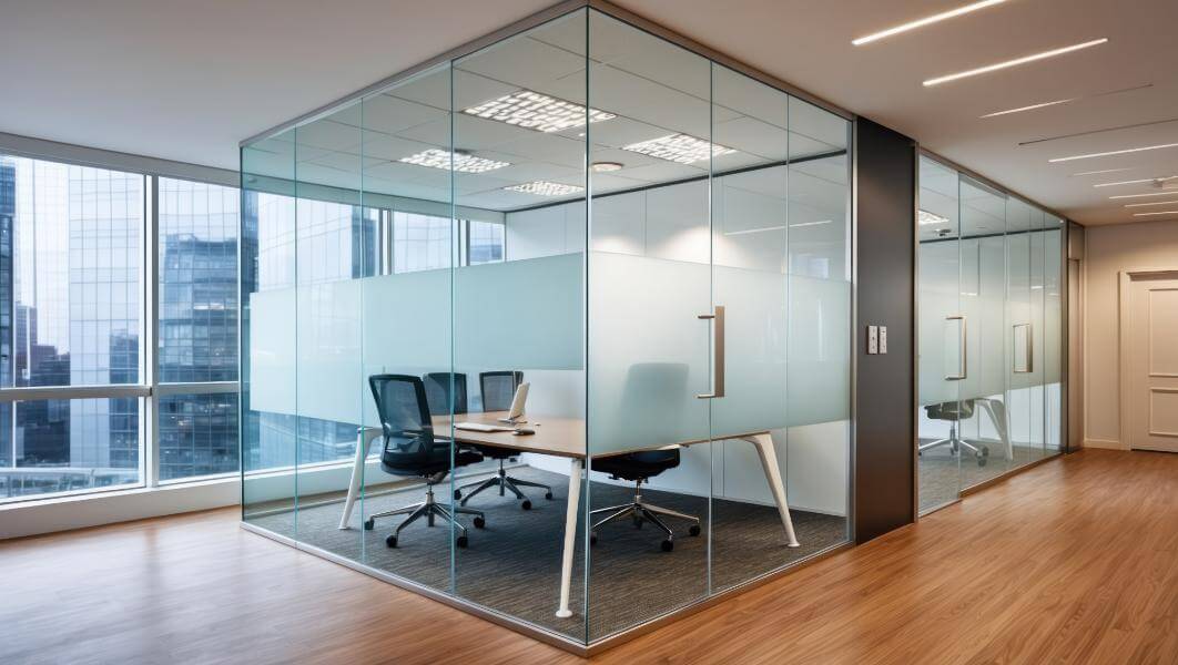 Single glazed partition